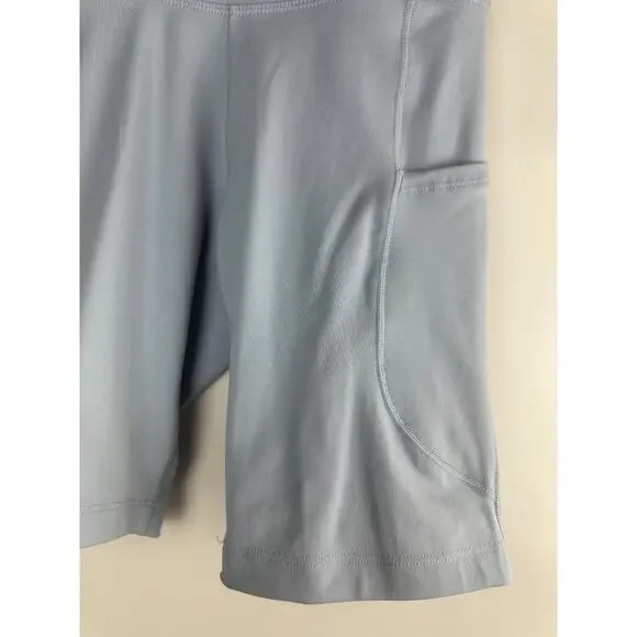 NWT Nike One Dri-FIT High Waist 8" Biker Shorts Blue FZ6758-440 Women's Size XS - Picture 14 of 16